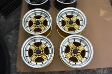 For miata mx5 civic e30 eg6 datsun ae86 ta22 JDM 4spoke 40 Style 15" wheels rims