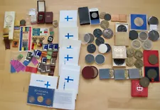 BIG Collection Olympic Award+Participation Badges Medals 1924 Gold 1920 Silver