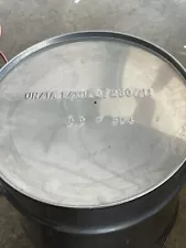 8 Gallon Tight Head Stainless Steel Drum, UN Rated, 2" & 3/4" Fittings