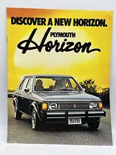 1978 PLYMOUTH HORIZON 4-DOOR HATCHBACK Auto Dealer Car Sales Brochure Features