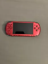 Sony PSP-3000 Launch Edition Radiant Red Handheld System WORKING