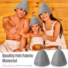 3PCS Wool Sauna Hat Vaporarium Hat Sauna Hat For Men Women Sauna Cap Sauna Hat