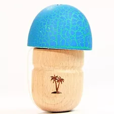 Bahama Kendama Mushroom Pill Kendama- Reverse Spike - Blue Over Green