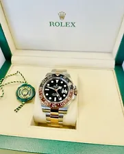 Rolex GMT-Master II Two-Tone Root Beer Rose Gold 40mm Watch 126711CHNR