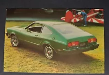 1977 Ford Mustang II 2+2 Postcard Excellent Original 77