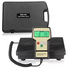 Electronic Digital Refrigerant Scale Charging Weight Scale w/Case for HVAC 220LB