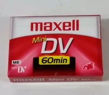 Maxell 1 Mini DV 60 Min Tape Video Camera Camcorder New & Sealed Free Shipping