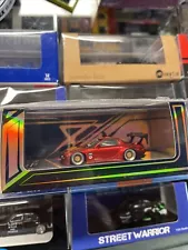 Error404 Model x OLD SCHOOL JDM Mazda RX-7 Rocket Bunny Candy Red 1:64