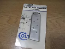 Colt 1911 Officers Model 45 ACP 6 Round Stainless Magazine OEM NOS