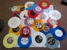 Lot of (23) various punk/hardcore 45 RPM Records FOR ART PROJECTS! READ D