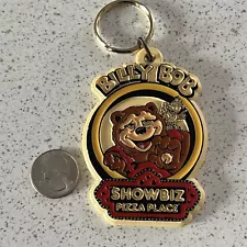 Showbiz Pizza Place Billy Bob Band Bear Vintage Keychain Key Ring #47005