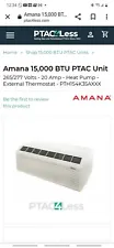 New ListingAmana 15000 Btu Ptac Unit 265/277volt-20amp Heat Pump