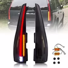 Smoked LED Tail Lights Rear Lamps For 2007-2014 GMC Yukon Chevy Suburban Tahoe (For: More than one vehicle)