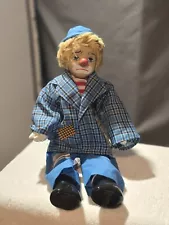 Vintage Porcelain Hobo Clown Doll