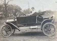 1912 Model T Ford Antique Car Original Antique Photo Taken in 1915