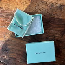 Tiffany & Co Jewelry Gift Box Blue w/Bag - EMPTY Box and Bag Only, No Jewelry