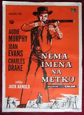 1959 Original Movie Poster No Name on the Bullet Audie Murphy Charles Drake YU