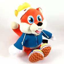 Conker's Bad Fur Day Stuffed Animal Plush Toy with Crown 16 Inch No Sound