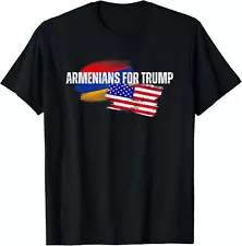 Armenians For Trump Strong Armenian American Flag Voter 2024 T-Shirt