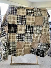 New Queen Size Rag Quilt, Handmade Custom order see description summer Sale!