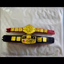 Mattel NWA WWE WWWF WWF Championship Champion Wrestling Belts Toy Figure AEW TNA