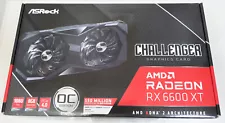 NEW ASRock Radeon RX 6600 XT Challenger OC 8GB GDDR6 Video Graphics Card GPU