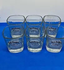 SALE-SET OF 6 JACK DANIELS Old No. 7 Tennessee Whiskey 5" Tall Highball Glasses