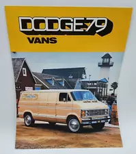 1979 Dodge Full Size Van Specifications Showroom Sales Brochure