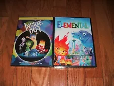 Brand New Sealed. Disney's Inside Out and Elemental on DVD. Both for one price.