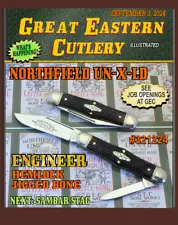 GEC Northfield 321224 Engineer knife. Hemlock Jigged Bone