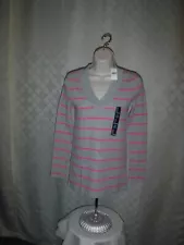 Long Sleeve V Neck T-Shirts ,GAP,XXL,XL,L,M,S,XS,Many Colors Solid & Striped NWT