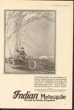 1919 INDIAN SIDE CAR MOTORCYCLE PASSENGER HENDEE SPRINGFIELD ENGINE18474