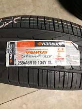 4 New 255 45 19 Hankook Ventus S1 Evo2 SUV Tires