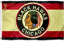 Chicago Blackhawks 3x5 ft Flag Banner NHL w Grommets FREE Shipping Man Cave New