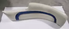 2005 Hurricane Sundeck SD257DC Boat Port Side Bow Wall Cushion White & Blue