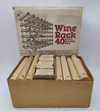 The Wine Enthusiast Vintage New Old Stock Build Your Own Wine Rack 40 Bottles