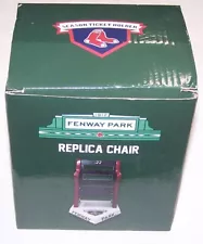 Fenway Park Replica Chair Season Ticket Holder 2022 39590 5"Tx3-1/4"Wx4"D