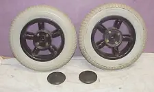 Pair DRIVE WHEELS for Shoprider 6Runner 14 888WNLLHD Power Wheelchair 3.00-8