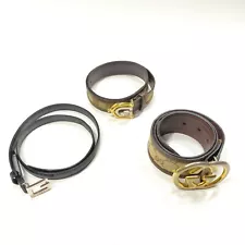 Gucci Belt Gucci Vintage Gucci Belt 3 set Browns Enamel 438287