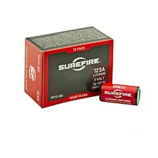 SureFire CR123A 123A 3 Volt Lithium Batteries - 12 Pack! Brand New! EXP 2033