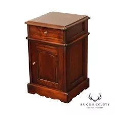 Traditional Hardwood Nightstand Cabinet