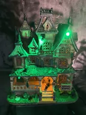 Lemax Spooky Town Halloween Haunted Mansion 2017 Retired 75173 Light Sound