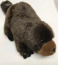 Stuffed Animal House plush toy realistic wild animal beaver 14” Long