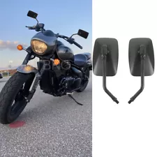 For Suzuki Boulevard M50 C50 M90 C90 M109R Black Rectangle Motorcycle Mirrors