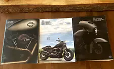 Lot x3 Harley-Davidson 2018 2019 2020 Genuine Parts & Accessories Catalogs Book