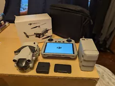 New ListingDJI Mini 3 Pro Camera Drone (with RC Remote) Fly More Combo 4 Batteries ++MORE!