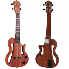 MAHALO EUK-200 Electric Ukulele Solid Body Concert Size w/Headphone Jack Preamp