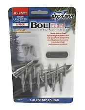 New Excalibur Crossbow 150 Grain Boltcutter 3 Blade Broadheads 6 Pack 6674