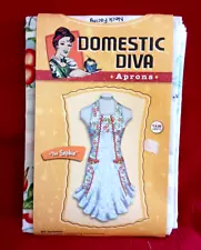 Domestic Diva THE SOPHIE APRON Pattern Kit NEW 2010 Cherry Toile 1903715