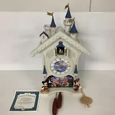 Bradford Exchange Disney Happiest of Times Cuckoo Clock A384 WORKING (F7) W#939